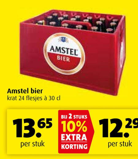 Amstel   krat bier folder aanbieding bij  Boni - details