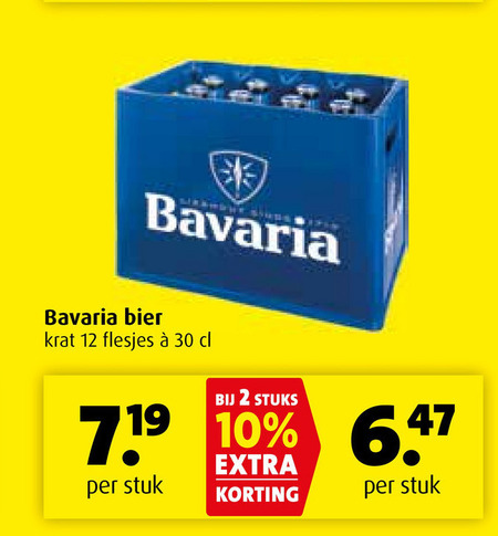 Bavaria   krat bier folder aanbieding bij  Boni - details