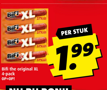 Bifi   bierworstjes folder aanbieding bij  Boni - details