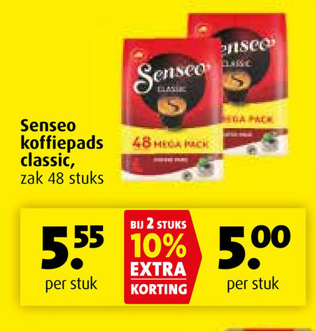 Douwe Egberts Senseo   koffiepad folder aanbieding bij  Boni - details