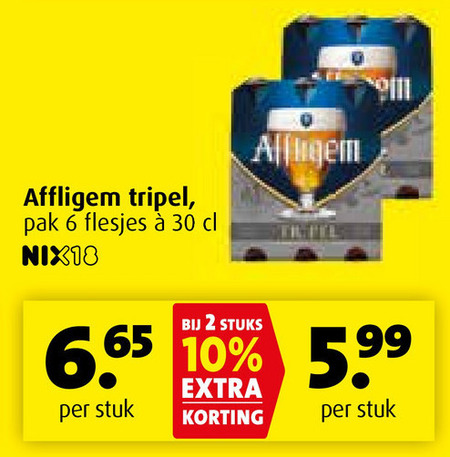 Affligem   speciaalbier folder aanbieding bij  Boni - details