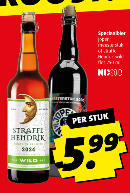 Straffe Hendrik   speciaalbier folder aanbieding bij  Boni - details