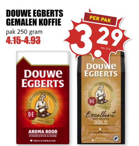 Douwe Egberts   koffie folder aanbieding bij  MCD Supermarkt Basis - details