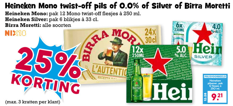 Heineken Silver   alcoholvrij bier, blikje bier folder aanbieding bij  Boons Markt - details