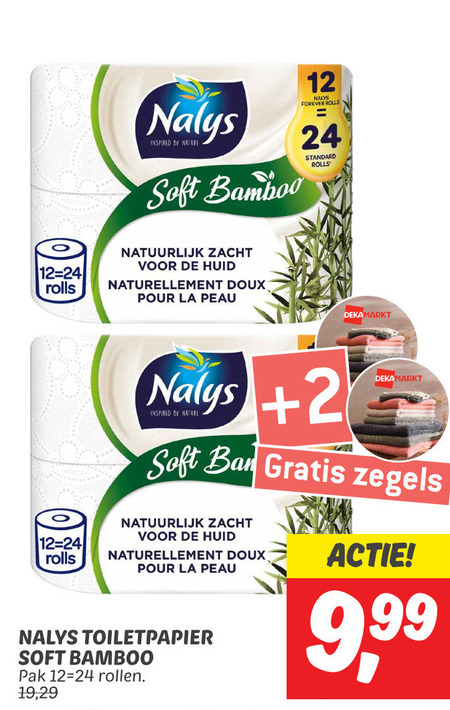 Nalys   toiletpapier folder aanbieding bij  Dekamarkt - details