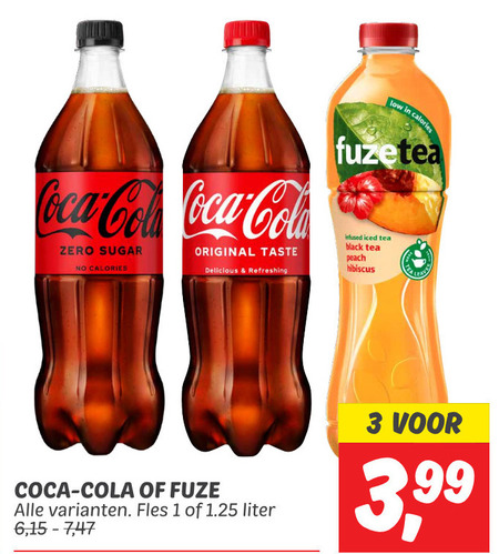 Fuze Tea   cola, ice tea folder aanbieding bij  Dekamarkt - details