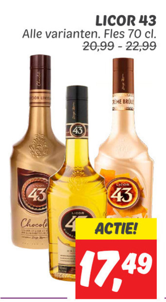 Licor 43   likeur folder aanbieding bij  Dekamarkt - details