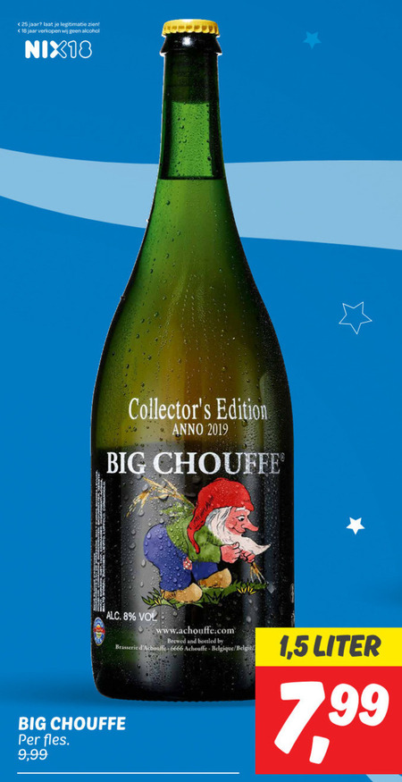 La Chouffe   speciaalbier folder aanbieding bij  Dekamarkt - details