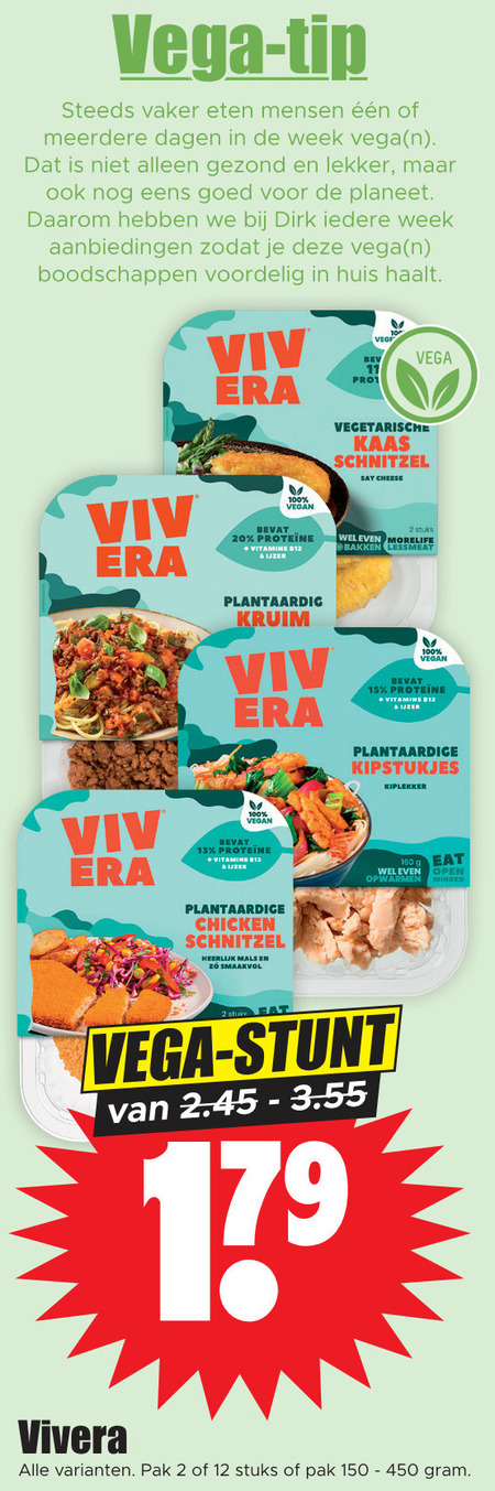 Vivera   vegetarisch folder aanbieding bij  Dirk - details