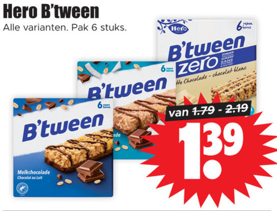 Hero   mueslireep folder aanbieding bij  Dirk - details