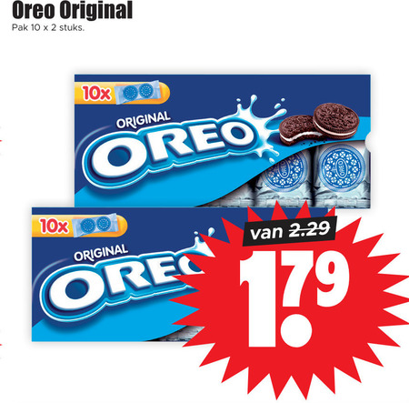 Oreo   biscuits folder aanbieding bij  Dirk - details