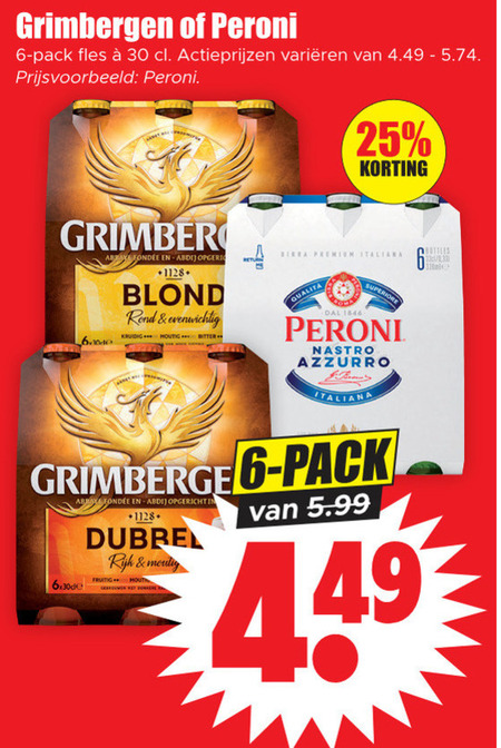 Peroni   speciaalbier folder aanbieding bij  Dirk - details