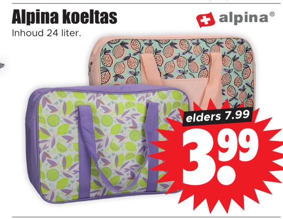 Alpina   koeltas folder aanbieding bij  Dirk - details