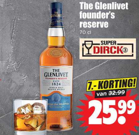 Glenlivet   whisky folder aanbieding bij  Dirk - details