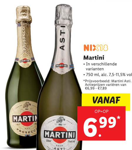 Martini   prosecco folder aanbieding bij  Lidl - details