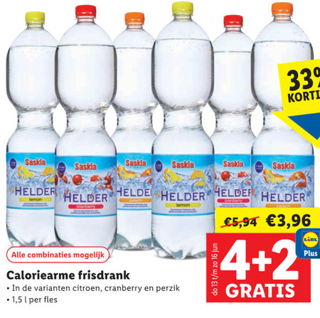 Saskia   fruitdrank folder aanbieding bij  Lidl - details