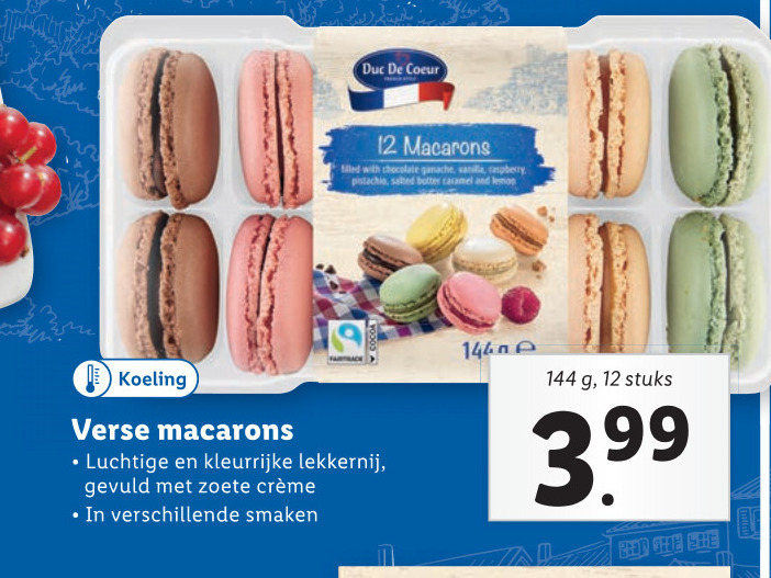 Duc de Coeur   macaron folder aanbieding bij  Lidl - details