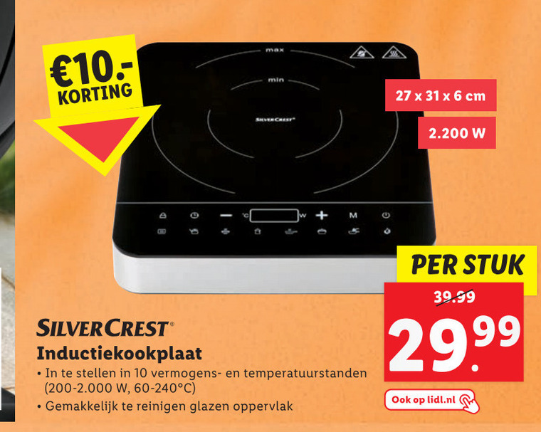 SilverCrest   inductiekookplaat folder aanbieding bij  Lidl - details