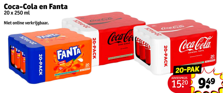 Fanta   cola, frisdrank folder aanbieding bij  Kruidvat - details