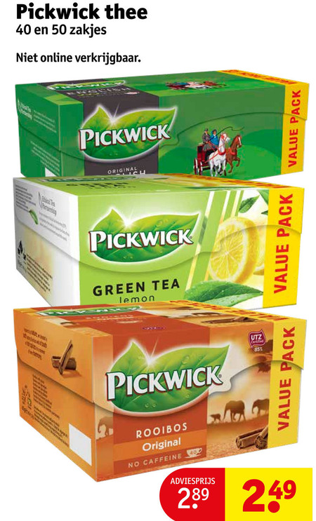 Pickwick   thee folder aanbieding bij  Kruidvat - details