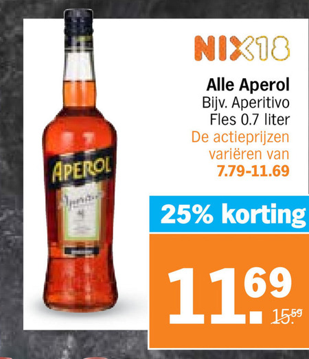 Aperol   aperitief folder aanbieding bij  Albert Heijn - details