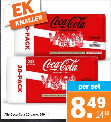 Coca-Cola   cola folder aanbieding bij  Albert Heijn - details