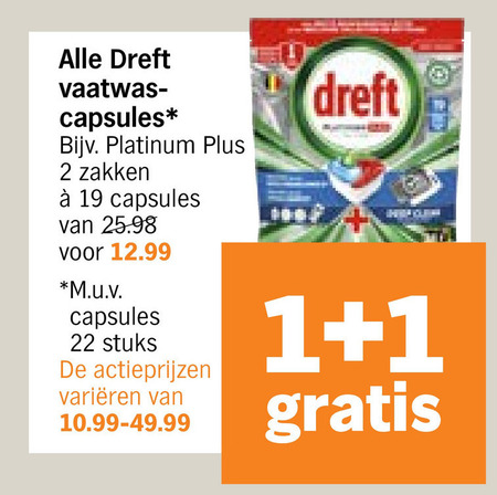 Dreft   vaatwasmiddel folder aanbieding bij  Albert Heijn - details