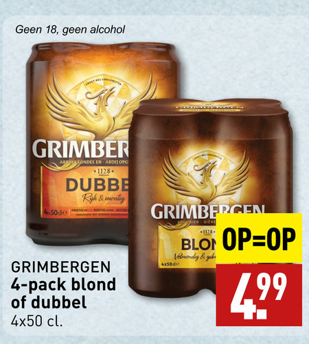 Grimbergen   speciaalbier folder aanbieding bij  Aldi - details