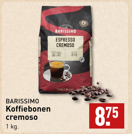 Barissimo   koffiebonen folder aanbieding bij  Aldi - details