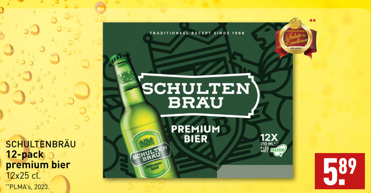 Schultenbrau   flesje bier folder aanbieding bij  Aldi - details