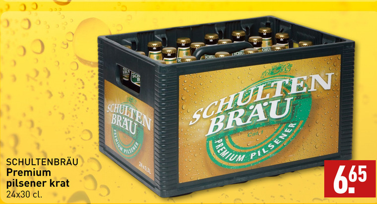 Schultenbrau   krat bier folder aanbieding bij  Aldi - details