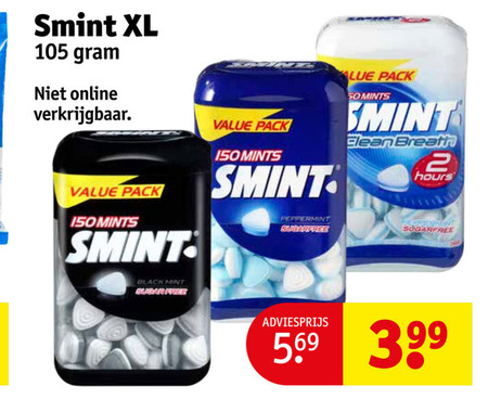 Smint   kauwgom folder aanbieding bij  Kruidvat - details