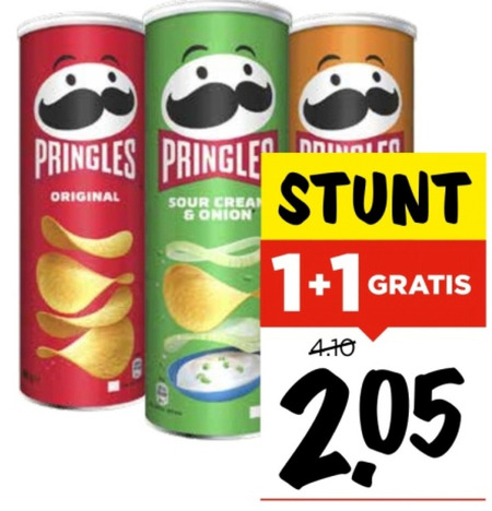 Pringles   chips folder aanbieding bij  Vomar - details