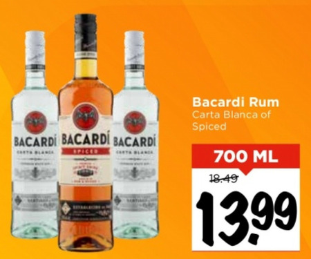 Bacardi   rum folder aanbieding bij  Vomar - details