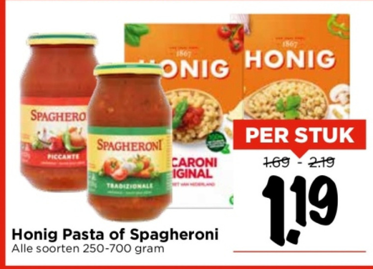 Spagheroni   spaghetti, macaroni folder aanbieding bij  Vomar - details