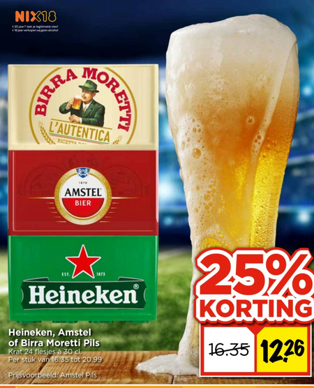 Birra Moretti   krat bier folder aanbieding bij  Vomar - details