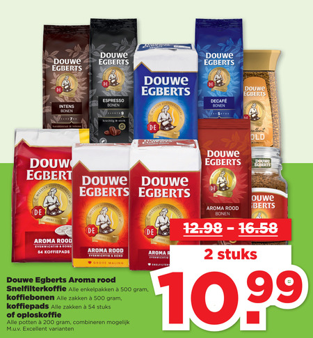 Douwe Egberts   koffie, koffiepad folder aanbieding bij  Plus - details