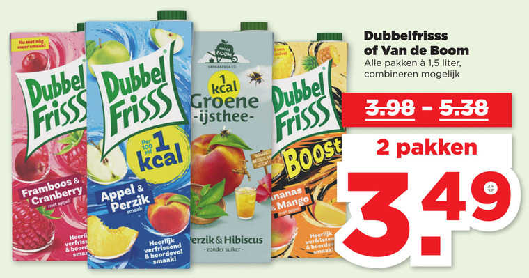 Van de Boom   fruitdrank folder aanbieding bij  Plus - details