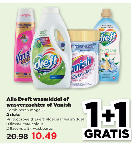 Vanish   wasverzachter, vlekkenverwijderaar folder aanbieding bij  Plus - details