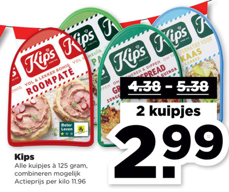 Kips   pate folder aanbieding bij  Plus - details