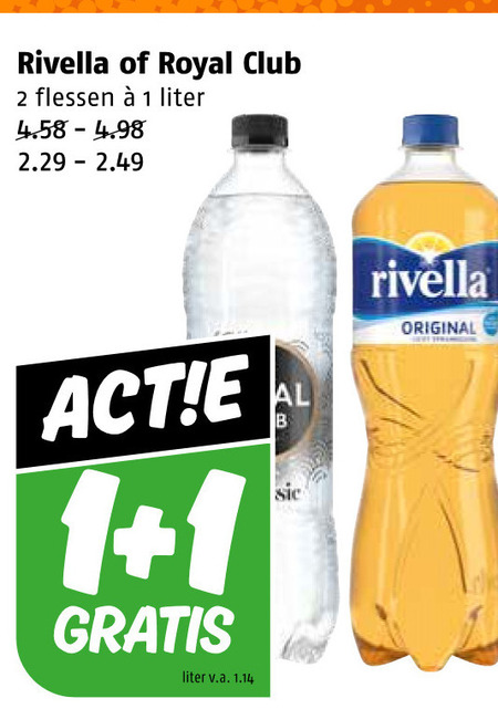 Rivella   frisdrank folder aanbieding bij  Poiesz - details