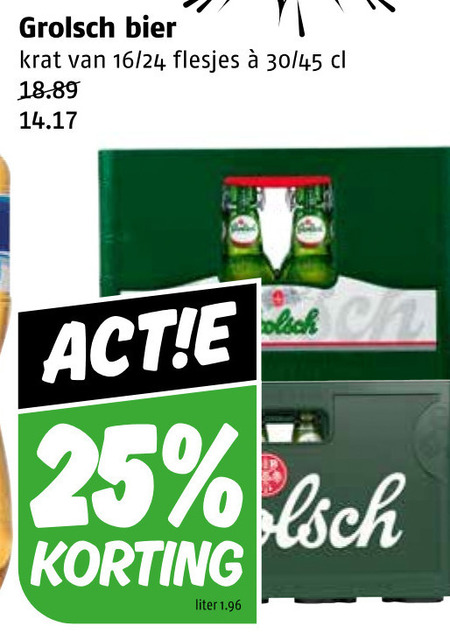 Grolsch   krat bier folder aanbieding bij  Poiesz - details