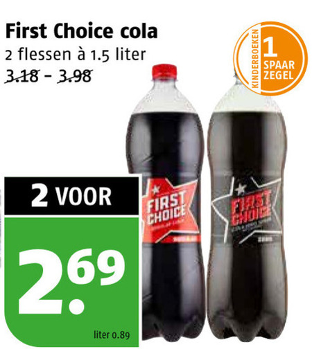 First Choice   cola folder aanbieding bij  Poiesz - details