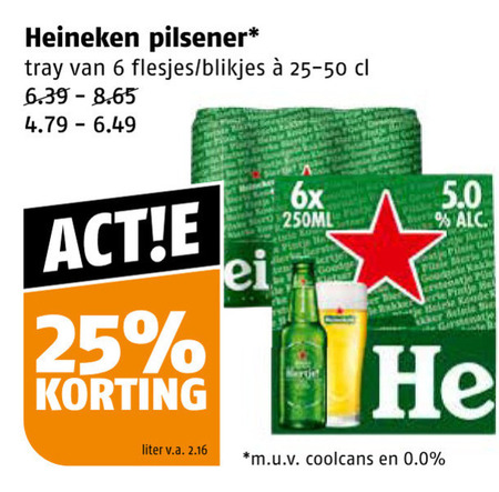 Heineken   blikje bier folder aanbieding bij  Poiesz - details