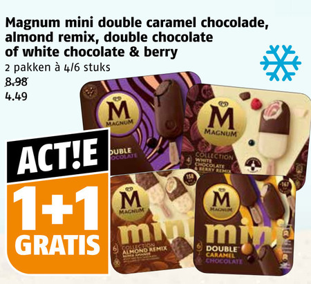 Magnum   ijslollies folder aanbieding bij  Poiesz - details