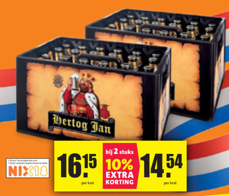 Hertog Jan   krat bier folder aanbieding bij  Nettorama - details