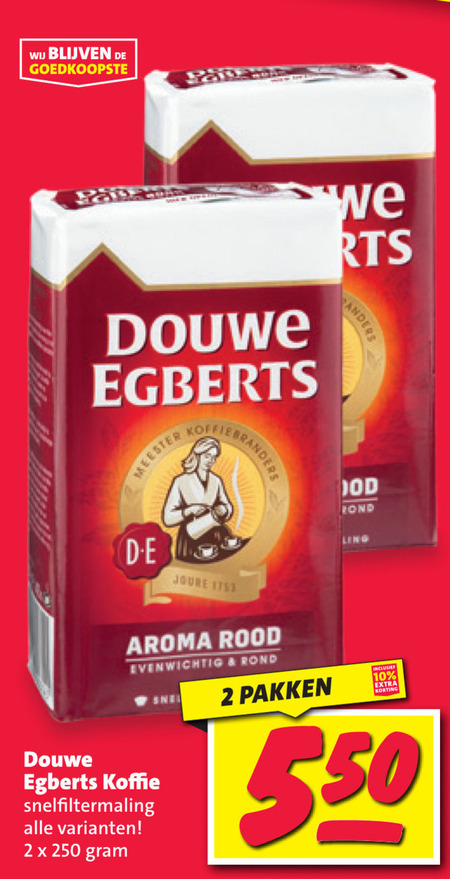 Douwe Egberts   koffie folder aanbieding bij  Nettorama - details