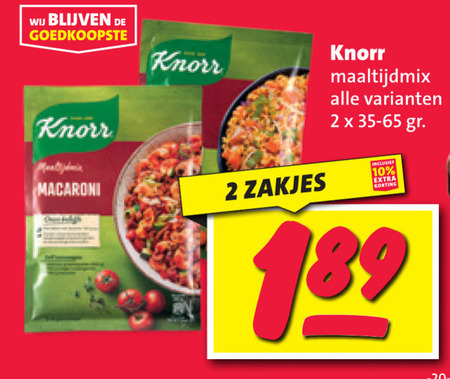 Knorr   maaltijdmix folder aanbieding bij  Nettorama - details