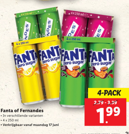 Fernandes   frisdrank folder aanbieding bij  Lidl - details