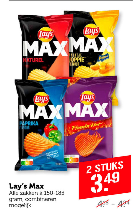 Lays   chips folder aanbieding bij  Coop - details